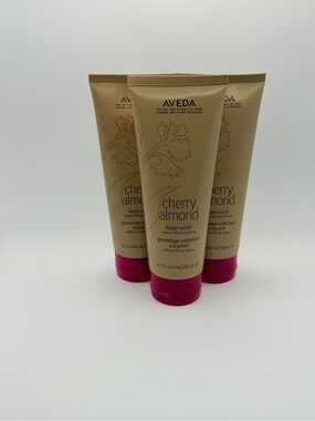 AVEDA Cherry Almond Body Scrub 6.7 oz NEW 3 pack